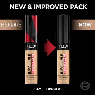 Foto 3 | Foto 3 | Corrector L'oreal Paris Infallible Para Uso Completo, Impermeable, Color Nogal - Venta Internacional.