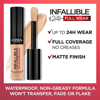 Foto 7 | Foto 7 | Corrector L'oreal Paris Infallible Para Uso Completo, Impermeable, Color Nogal - Venta Internacional.
