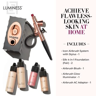Foto 2 | Foto 2 | Sistema De Aerógrafo De Maquillaje Luminess Air Icon Con Kit De 4 Piezas - Venta Internacional.