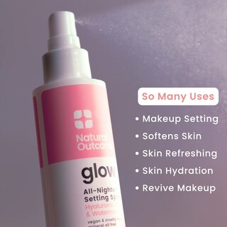 Foto 6 | Foto 6 | Spray Fijador De Maquillaje Natural Outcome Glow All Night 120 Ml - Venta Internacional.