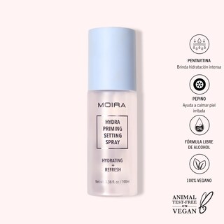 Foto 2 | Foto 2 | Spray Fijador Moira Hydra Priming 100 Ml Vegano Libre De Crueldad Animal - Venta Internacional.