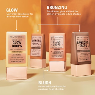 Foto 3 | Foto 3 | Gotas Bronceadoras Makeup Revolution Bright Light Bronze Chamuscadas, 23 Ml - Venta Internacional.