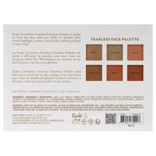 Foto 7 | Foto 7 | Paleta Facial Rude Cosmetics Fearless Para Mujer 18 8 Ml - Venta Internacional.