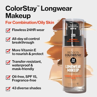 Foto 3 | Foto 3 | Base Líquida Revlon Colorstay Face Makeup Spf15 30 Ml - Venta Internacional