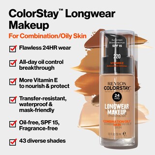 Foto 3 | Foto 3 | Base De Maquillaje Líquida Revlon Colorstay Spf 15 Cappuccino 30 Ml - Venta Internacional.