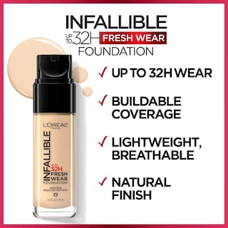 Foto 3 | Foto 3 | Base L'oreal Paris Infallible Hasta 32 Horas, 30 Ml, 487 G, Almendra Caliente - Venta Internacional.