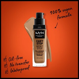 Foto 2 | Foto 2 | Foundation Nyx Professional Makeup Can't Stop Won't Stop - Venta Internacional.