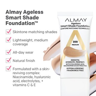 Foto 3 | Foto 3 | Base De Maquillaje Almay Anti-aging Smart Shade 100 Light, 30 Ml - Venta Internacional.