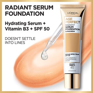 Foto 3 | Foto 3 | Sérum Age Perfect Radiant Foundation L'oreal Paris, Caramelo, 30 Ml - Venta Internacional.