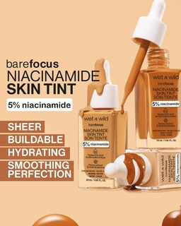 Foto 5 | Foto 5 | Skin Tint Wet N Wild Bare Focus 5% Niacinamide Amber Beige - Venta Internacional.