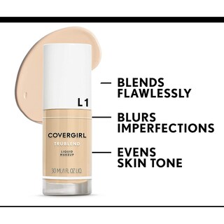 Foto 6 | Foto 6 | Base De Maquillaje Covergirl Trublend Liquid Ivory L1 30ml - Venta Internacional.