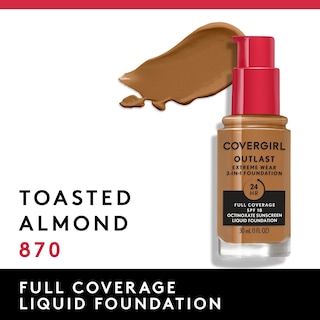 Foto 3 | Foto 3 | Base De Maquillaje Líquida Covergirl Outlast Extreme Wear Toasted Almond - Venta Internacional.