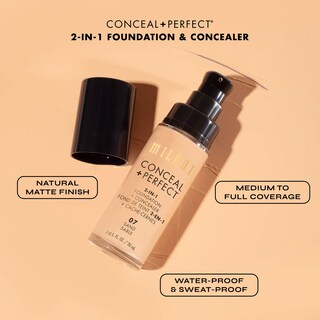 Foto 6 | Foto 6 | Base Milani Conceal + Perfect 2 en 1 de Porcelana de 30 ml - Venta Internacional