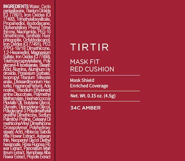 Foto 6 | Foto 6 | Mascarilla Tirtir De Cushion Foundation, Color Rojo 34c, Ámbar, 18 Ml - Venta Internacional.