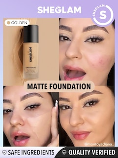 Foto 2 | Foto 2 | Base De Maquillaje Sheglam Complexion Pro Dorada Mate De Larga Duración - Venta Internacional.