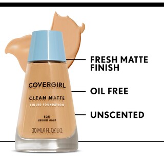 Foto 6 | Foto 6 | Base De Maquillaje Líquida Covergirl Clean Matte Creamy Natural 30 Ml - Venta Internacional.