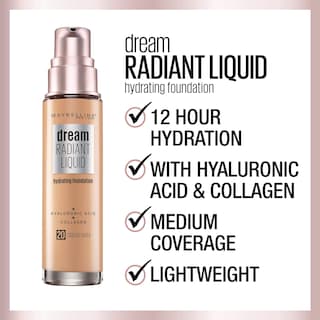 Foto 5 | Foto 5 | Base De Maquillaje Líquida Maybelline Dream Radiant Coconut 30 Ml - Venta Internacional.