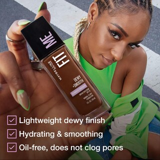 Foto 5 | Foto 5 | Base Líquida Maybelline Fit Me Dewy + Smooth Natural Beige - Venta Internacional.