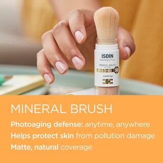 Foto 3 | Foto 3 | Brocha Mineral En Polvo Isdin Facial Pollution Blue Light Protect - Venta Internacional