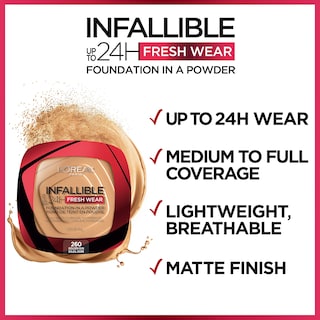 Foto 5 | Foto 5 | Base L'oreal Paris Makeup Infalble Fresh Wear Powder - Venta Internacional.