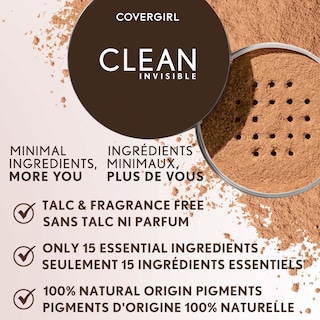 Foto 6 | Foto 6 | Polvo Suelto Covergirl Clean Invisible Translúcido Light 20 G - Venta Internacional.