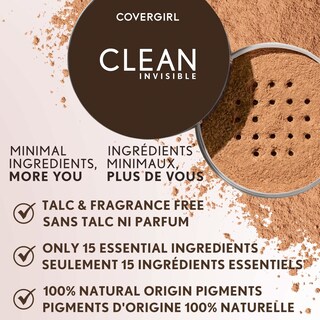 Foto 6 | Foto 6 | Polvo Suelto Covergirl Clean Invisible Translucent Fair 20 G - Venta Internacional.