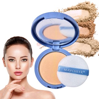 Foto 1 | Foto 1 | Polvo Compacto Matificador Fijador Base Maquillaje Natural (tono 2)