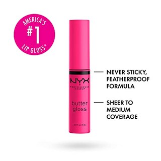 Foto 2 | Foto 2 | Brillo De Labios Nyx Professional Makeup Butter Gloss, Antia - Venta Internacional.