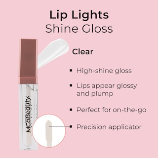 Foto 3 | Foto 3 | Brillo De Labios Mcobeauty Liplights Shine Clear, Vegano, Libre De Crueldad Animal - Venta Internacional.