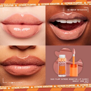 Foto 3 | Foto 3 | Brillo De Labios Nyx Professional Makeup Duck Plump Bangin Bare - Venta Internacional.