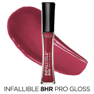 Foto 2 | Foto 2 | Brillo De Labios L'oréal Paris Infallible, 8 Horas, Hidratante Y Reluciente Baya, 6 Ml - Venta Internacional.