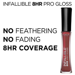 Foto 3 | Foto 3 | Brillo De Labios L'oréal Paris Infallible, 8 Horas, Hidratante Y Reluciente Baya, 6 Ml - Venta Internacional.
