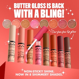 Foto 3 | Foto 3 | Brillo De Labios Nyx Professional Makeup Butter Gloss Bling Vegan - Venta Internacional.