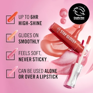 Foto 5 | Foto 5 | Brillo de Labios Rimmel Stay Glossy 140 Flower Power 5,3 ml - Venta Internacional