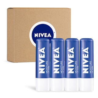 Foto 1 | Foto 1 | Bálsamo Labial Nivea Moisture Lip Care Stick, Manteca De Karité, Paquete De 4 - Venta Internacional.