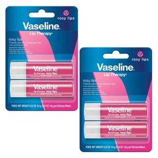 Foto 1 | Foto 1 | Bálsamo Labial Vaseline Lip Therapy Care Rosy, Paquete De 4, 4,7 Ml - Venta Internacional.