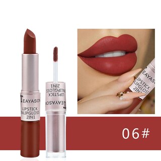 Foto 2 | Foto 2 | Brillo De Labios Mate Mate De Doble Cabezal De 12 Colores Lipstick Huoguo - Venta Internacional.
