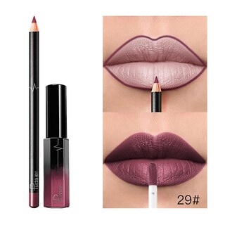 Foto 2 | Foto 2 | Set De Brillo De Labios Huoguo Duradero Impermeable Mate Con Delineador De Labios - Venta Internacional.