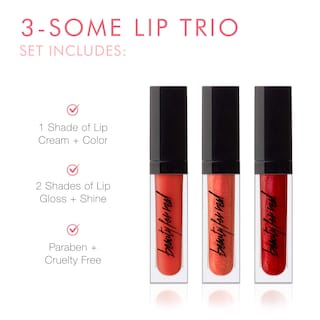 Foto 2 | Foto 2 | Lip Trio Beauty For Real So Hot Con Crema Color Y Brillo Para Labios - Venta Internacional.