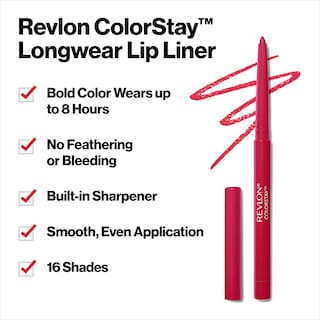 Foto 2 | Foto 2 | Delineador de Labios Revlon Colorstay 713 Ruby Longwear con Afilador - Venta Internacional