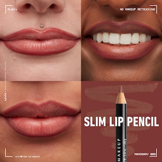 Foto 2 | Foto 2 | Delineador De Labios Nyx Professional Makeup Slim Caoba - Venta Internacional.