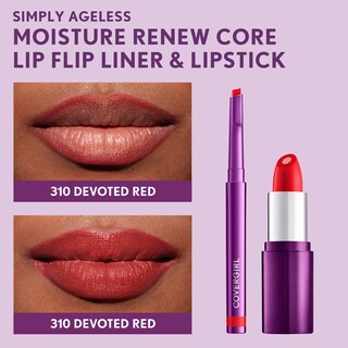 Foto 6 | Foto 6 | Delineador De Labios Covergirl Simply Ageless Devoted Red, Paquete De 4 Unidades - Venta Internacional.