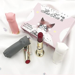 Foto 1 | Foto 1 | Lápiz Labial Huoguo Con Dibujos Animados De Gatos  Impermeable  De Larga Duración  Juego De 3 Unidad - Venta Internacional.