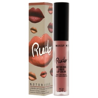 Foto 4 | Foto 4 | Notorious Rich Long Liquid Lip Color - Obscene Gesture Rude Cosmetics Brown Colour
