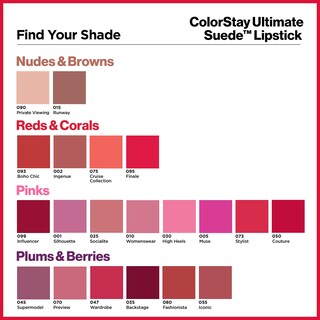 Foto 6 | Foto 6 | Lápiz Labial Revlon Colorstay Ultimate Suede Influencer (099) 2,6 ml - Venta Internacional