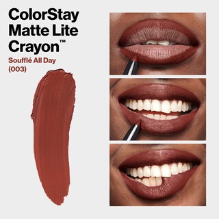 Foto 3 | Foto 3 | Lápiz Labial Revlon Colorstay Matte Lite Crayon 003 Soufflé All Day - Venta Internacional