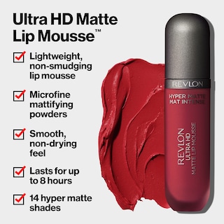 Foto 3 | Foto 3 | Labial Líquido Revlon Ultra Hd Lip Mousse Hyper Matte Crimson Sky-Venta Internacional