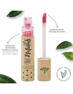 Foto 3 | Foto 4 | Labial En Polvo Cremoso Olé! Naturals Rosa