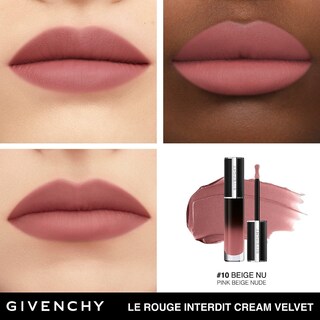 Foto 4 | Foto 4 | Labial Givenchy Le Rouge Interdit Cream Velvet N10 Beige-Venta Internacional