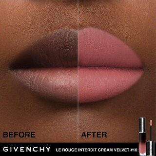 Foto 6 | Foto 6 | Labial Givenchy Le Rouge Interdit Cream Velvet N10 Beige-Venta Internacional